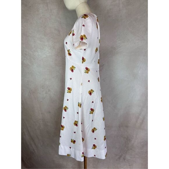 Vintage Mod Midi Dress Roses - Picture 4 of 6